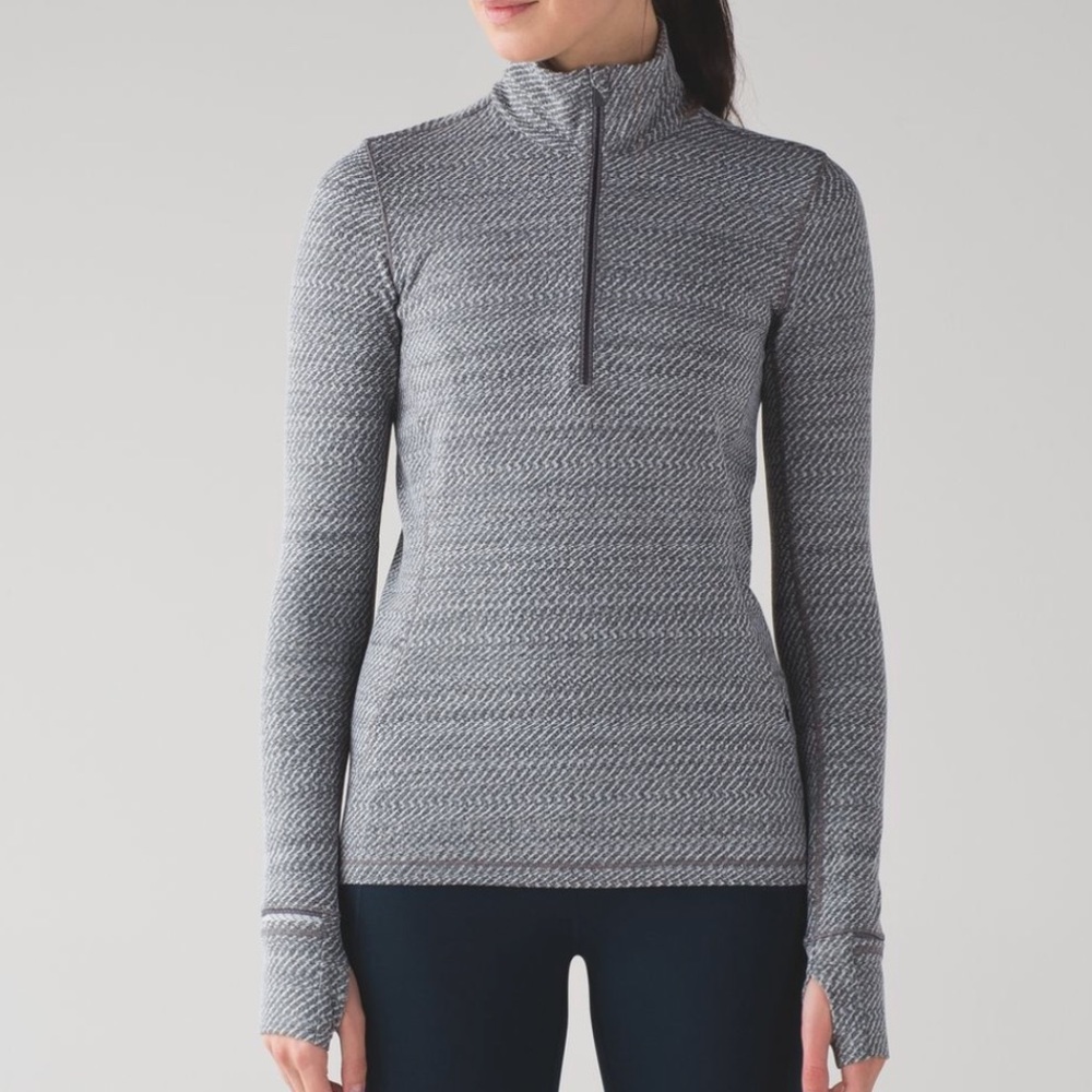 Lululemon Outrun 1/2 Zip Hazy Heather - Picture 2 of 8